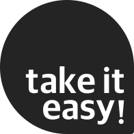 Logo de Take it Easy! Comunicación